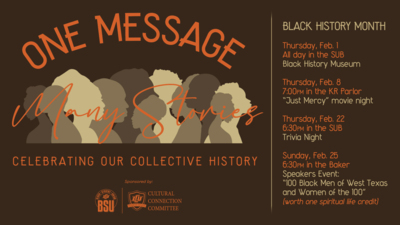 Join BSU at their various Black History Month Events!