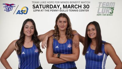 Lady Chaps Tennis plays two matches at home this week. Friday versus Kingsville at 1:00pm and Saturday versus Angelo State at noon. On Saturday, we are raising awareness of Brain Injury month and raising funds for Team Luke Hope for Minds. Come cheer on the Lady Chaps and support Team Luke! Arrive at 11:45am on Saturday for the ceremonial first serve. Merchandise giveaways and food trucks!