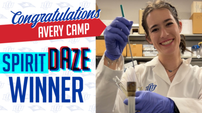 Congratulations Avery Camp!    Spirit Daze Winner