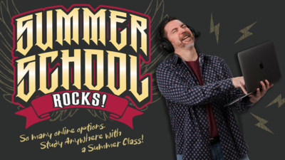 Summer School Rocks!  So many online options.  Studey Anywhere with a Summer Class!