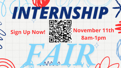 Internship Job Fair Looking for a summer job and a way to build your resume The internship fair has plenty of opportunities for you. This is also a way to build connections with other churches and communities. It will be held on November 11th. There is an informational November 6th to hear from others who have done this before.