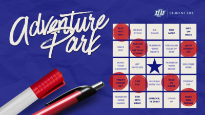 MARK YOUR CALENDER FRIDAY AUGUST 28T 700 P.M. HANGOUT AT ADVENTURE PARK. FREE FOR THE FIRST 75 STUDENTS