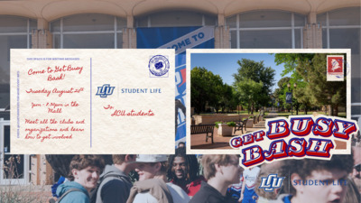 LEARN HOW TO GET INVOLVED AT GET BUSY BASH TUSEDAY AUGUST 25TH AT 7PM IN THE MALL