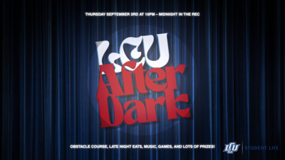  THURSDAY SEPTEMBER 3RD FROM IOPM  MIDNIGHT IN THE REC OBSTACLE COURSE, GAMES, PRIZES, FOOD, AND MUSIC 