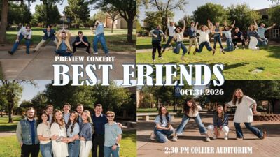 Best Friends Preview Concert PREVIEW CONCERT 230 PM COLLIER AUDITORIUM